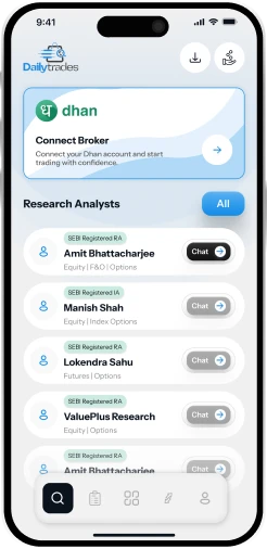 DailyTrades Mobile Interface